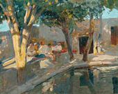 Чайхана. У пруда. 1920–1921