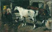 Скаковые лошади. 1946