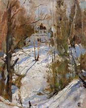 Зима в Абрамцеве. Церковь. 1886