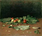 И.Е. Репин. Яблоки и листья. 1879.