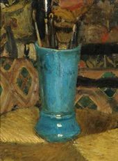 В.А. СЕРОВ. Синяя ваза с кистями. 1875.