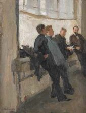 Н.П. Ульянов. В мастерской В.А. Серова. Окно. 1900.