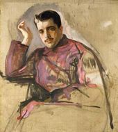 В.А. Серов. Портрет С.П. Дягилева (не окончен). 1904