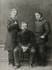 M.А. Врубель, В.Д. фон Дервиз, В.А. Серов. Санкт-Петербург. 1883–1884