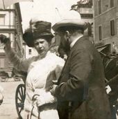 О.Ф. и В.А. Серовы. Рим. 1911