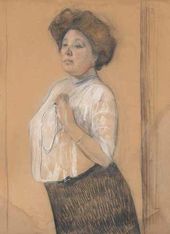 В.А. Серов. Портрет Н.П. Ламановой. 1911