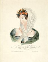 Неизвестный художник. Прекрасная испанка из Мадрида. 1823
