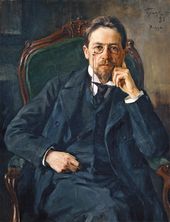 И.Э. Браз. Портрет писателя А.П. Чехова. 1898