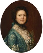 ТОМАС ГЕЙНСБОРО. Портрет леди Олстон (Гертруда Олстон, урожденная Дарнфорд). Около 1767
