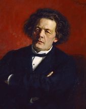 И.Е. Репин. Портрет композитора А.Г. Рубинштейна. 1881