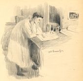А.М. КОРИН. За чтением. 1901