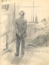 А.М. КОРИН. В мастерской. 1902