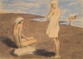 Н.М. ЧЕРНЫШЁВ. На пляже. 1926