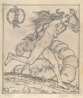 Н.М. ЧЕРНЫШЁВ. «Буква Ф» («Фурия»). Из серии «Мифологическая азбука». 1912