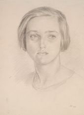 Н.М. ЧЕРНЫШЁВ. Портрет девочки. 1926