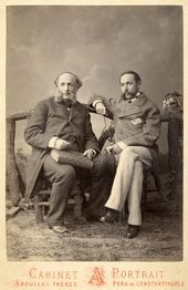 И.К. Айвазовский и неизвестный. Константинополь. 1874