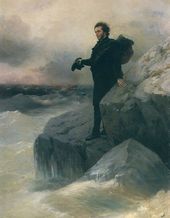 И.К. АЙВАЗОВСКИЙ, И.Е. РЕПИН. Прощание Пушкина с морем. 1877