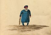 ФРЕДЕРИК СОРЬЕ. Шарж на Мухаммеда Али-пашу (?). 1833