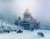 И.К. АЙВАЗОВСКИЙ. Исаакиевский собор в морозный день. 1891