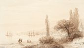 И.К. АЙВАЗОВСКИЙ. Вид на Феодосию с западного берега бухты. 1858