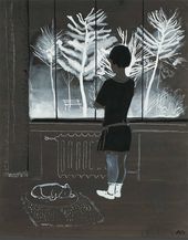А.А. ДЕЙНЕКА. Зима. Девочка у окна. 1931