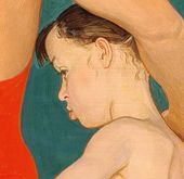У моря. Семья. 1964. Фрагмент. Оля Жилинская