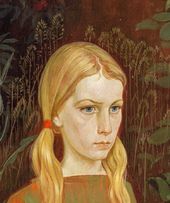 Воскресный день. 1973. Фрагмент. Катя Голицына