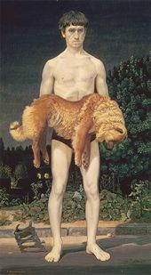 Человек с убитой собакой. 1976