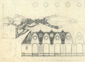 А.В. ЩУСЕВ. Проект интерьера ресторана Казанского вокзала. Вариант. 1915–1916