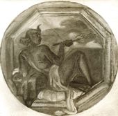 М.В. ДОБУЖИНСКИЙ. Народы Востока: Персия. Эскизы панно для плафона ресторана Казанского вокзала. 1916