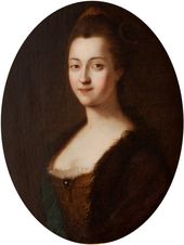 Неизвестный художник, по оригиналу Л. Каравакка. 1745. Портрет императрицы Екатерины II. Около 1762