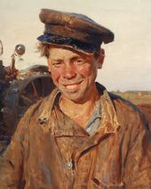 К.М. МАКСИМОВ. Сашка-тракторист. 1954