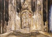 М.М. КУРИЛКО-РЮМИН. Эскиз декорации к опере «Пиковая дама». 1997
