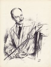 Г.С. ВЕРЕЙСКИЙ. Портрет Е.Е. Лансере. Сентябрь–октябрь 1944