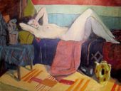 А.Д. ГОНЧАРОВ. Обнаженная модель. В мастерской Г. Нисского. 1958
