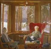 Д.Д. ЖИЛИНСКИЙ. Портрет А.А. и П.Л. Капицы. 1979