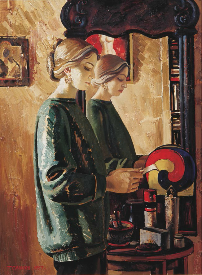 ТАИР САЛАХОВ. Портрет Вари. 1991