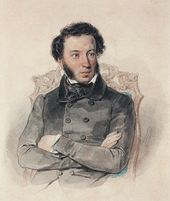 П.Ф. СОКОЛОВ. Портрет А.С. Пушкина. 1836 (?)