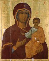 Богоматерь Одигитрия Смоленская. Начало XVI века