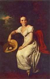 В.А. ТРОПИНИН. Портрет танцовщицы Т.С. Карпаковой. 1828