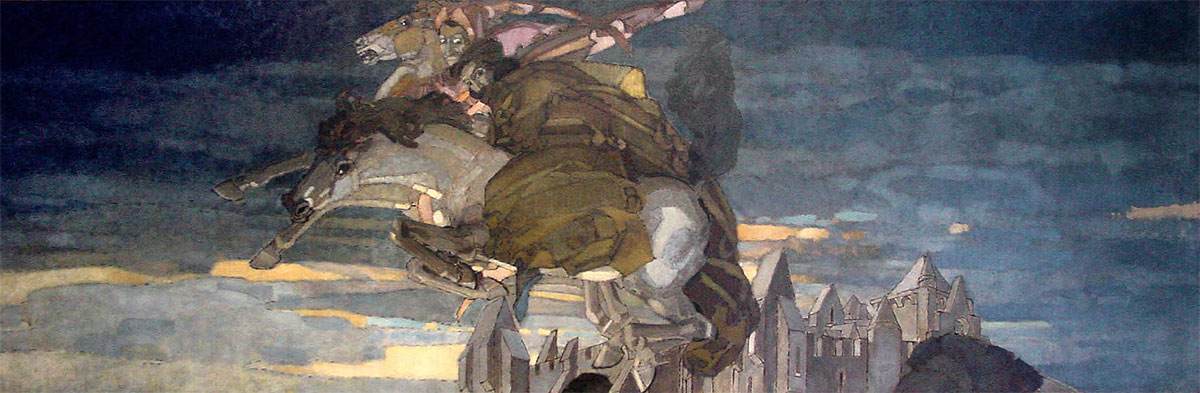 М.А. ВРУБЕЛЬ. Полет Фауста и Мефистофеля. 1896