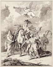 Гавриил Игнатьевич КОЗЛОВ (1738–1791) (?). Аллегория на восшествие императрицы Екатерины II на престол. 1762