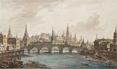 Федор Яковлевич АЛЕКСЕЕВ (1753/1754–1824). Вид на Кремль и Каменный мост от Москвы-реки. 1800-е
