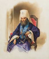 Владимир Иванович ГАУ (1816–1895). Портрет митрополита Филарета. 1854