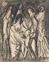 Многофигурная композиция. Конец 1910-х – начало 1920-х