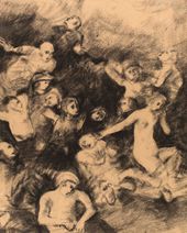 Фрагмент фрески. Эскиз. 1921