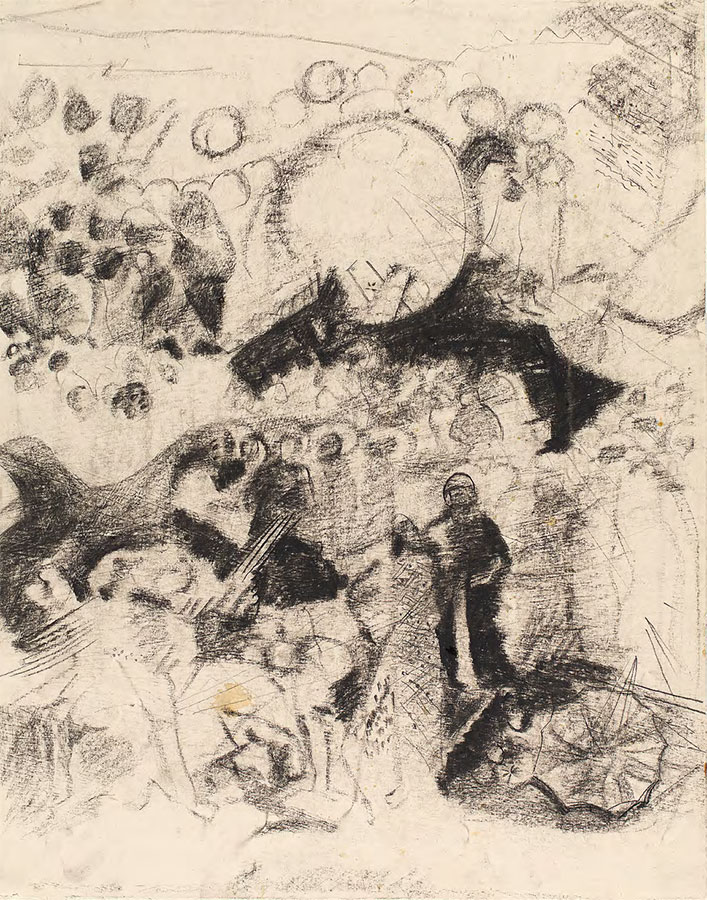 Многофигурная композиция со сферой. 1921–1922