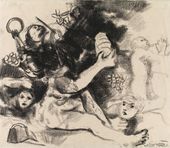 Сидящая фигура с фонарем. 1922. Из цикла «Воскрешение мертвых» (1921–1922)
