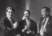 Таир Салахов с Ив Сен-Лораном на открытии выставки. Москва. 1986