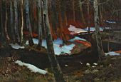 Ручей (Лесной ручей). 1900
